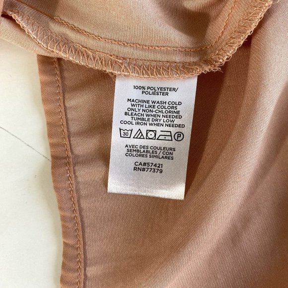 Loft Women's Top Petite PL Colorblock Blue Pink Yellow Halter Tank Blouse Flowy - Picture 9 of 10